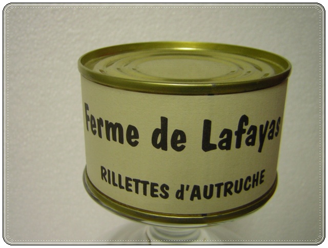 Rillettes d'autruche 190 g